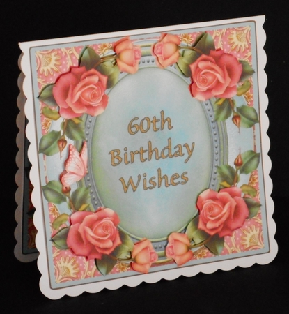Mini Kit - 60th Birthday Wishes - Roses by Joan Prince