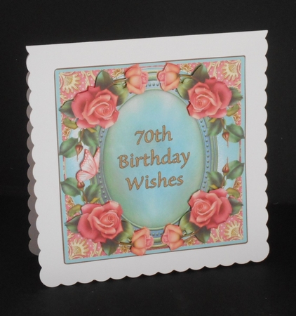 Mini Kit - 70th Birthday Wishes - Roses by Joan Prince