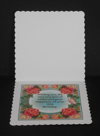 Mini Kit - 70th Birthday Wishes - Roses by Joan Prince