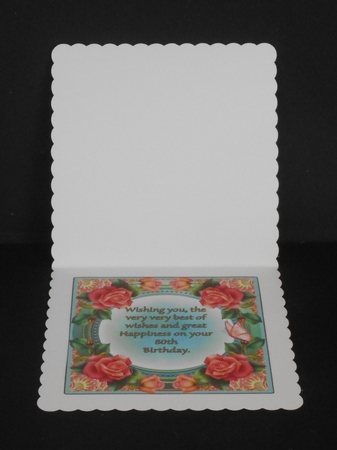 Mini Kit - 80th Birthday Wishes - Roses by Joan Prince