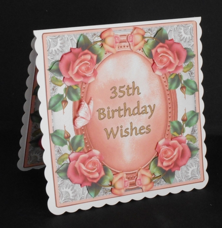 Mini Kit - 35th Birthday Wishes - Roses by Joan Prince