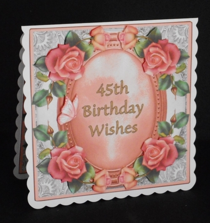 Mini Kit - 45th Birthday Wishes - Roses by Joan Prince