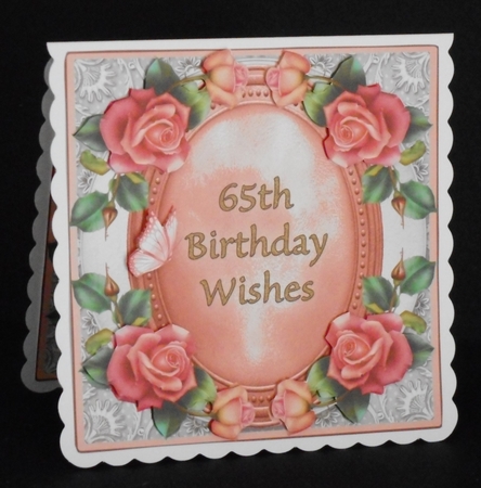 Mini Kit - 65th Birthday Wishes - Roses by Joan Prince