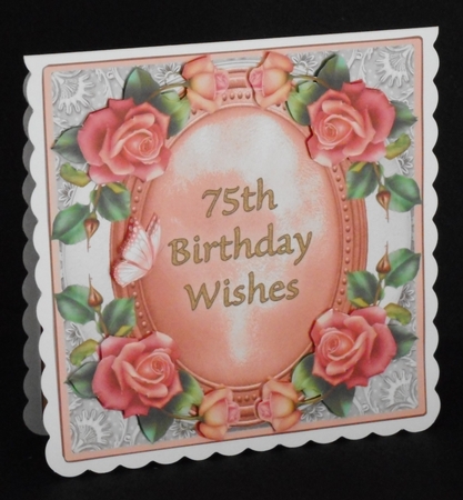 Mini Kit - 75th Birthday Wishes - Roses by Joan Prince