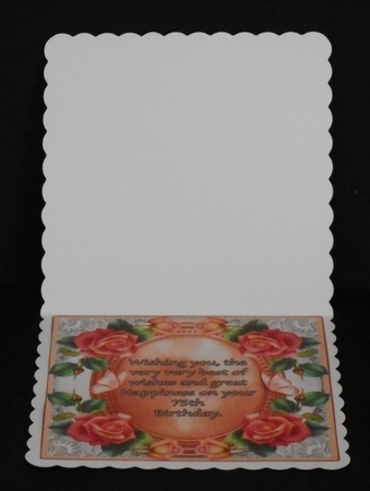 Mini Kit - 75th Birthday Wishes - Roses by Joan Prince