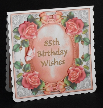 Mini Kit - 85th Birthday Wishes - Roses by Joan Prince