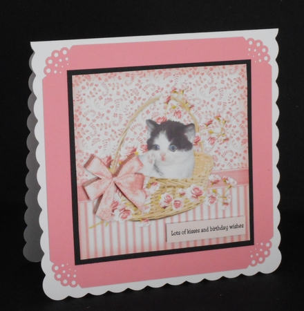 Topper & Insert Cute Kitten by Joan Prince