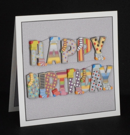 Socks Birthday 8x8 mini kit insert by Joan Prince