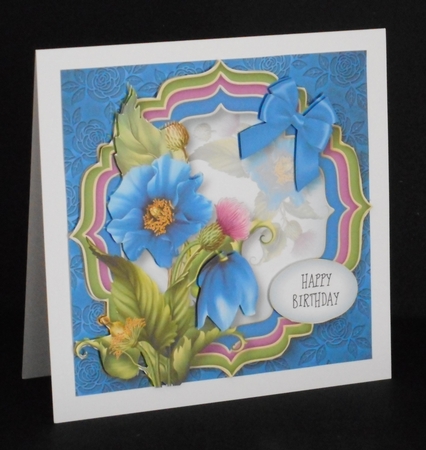 Trio Fancy Frame - Bright Blue by Joan Prince