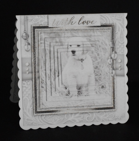 Happy Birthday thank you with love pyramid mini kit with dogs by Joan Prince