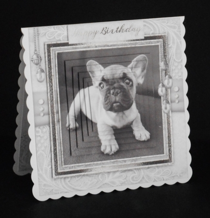 Happy Birthday thank you with love pyramid mini kit with dogs by Joan Prince