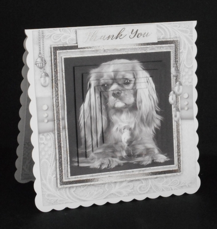 Happy Birthday thank you with love pyramid mini kit with dogs by Joan Prince