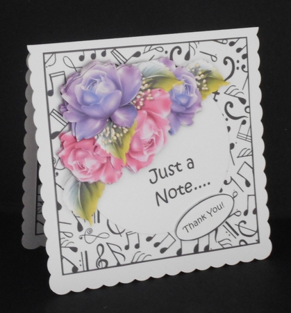 Just a Note Music & Roses Mini Kit by Joan Prince