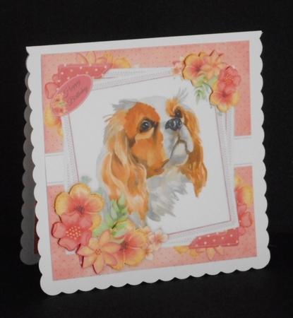 Beautiful Water Color Floral Insert Blank 8x8 by Joan Prince
