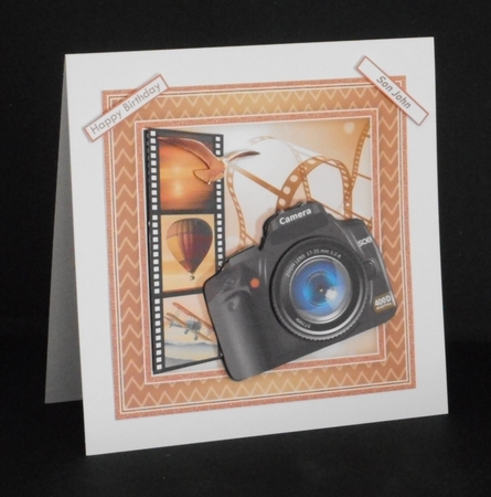 CAMERA SNAPSHOTS UP UP AND AWAY 7.5 Decoupage & Insert Mini Kit by Joan Prince