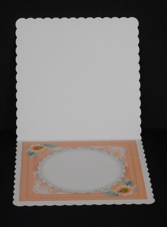 Yorkie in a Lace Frame 1 by Joan Prince