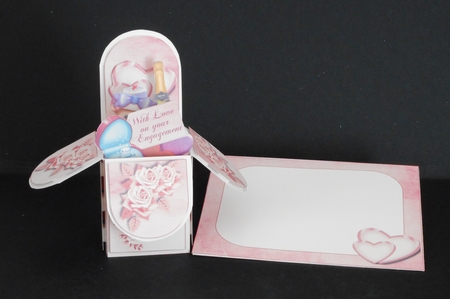 Engaged - Pop Up Box Card by Joan Prince