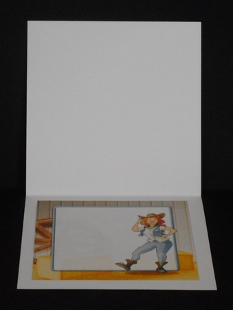 Line Dancer Lady Blue 8x8 Insert by Joan Prince