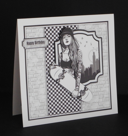 Skater Girl 8x8 Mini Kit by Joan Prince