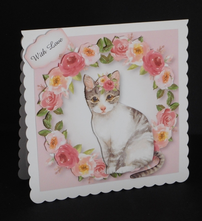 Floral Kitty Cat Bumper Kit by Joan Prince