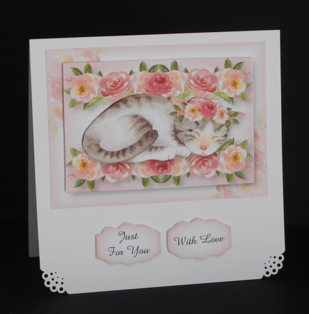 Floral Kitty Cat Bumper Kit by Joan Prince