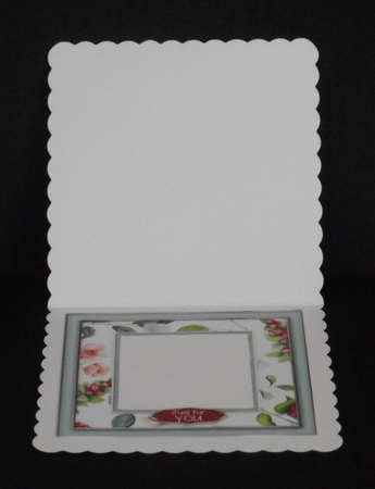 Floral Insert Frame Card Topper - Design 3 by Joan Prince