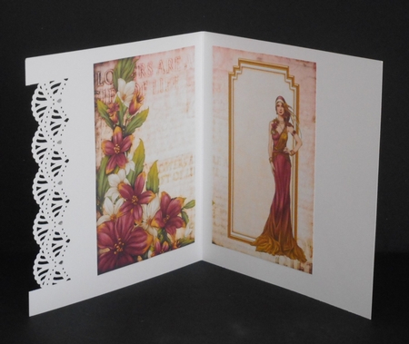 Art Deco Lady Sophia 4 Sheet Mini Kit Dark Pink by Joan Prince