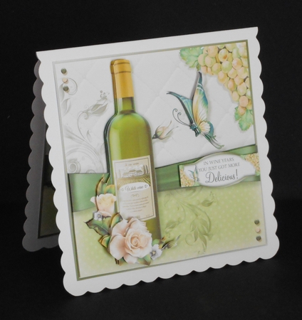 7x7 Drink White Wine Responsibly...Don`t Spill it! by Joan Prince