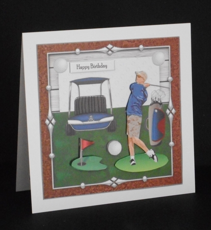 Male Card Golf INSERT by Joan Prince