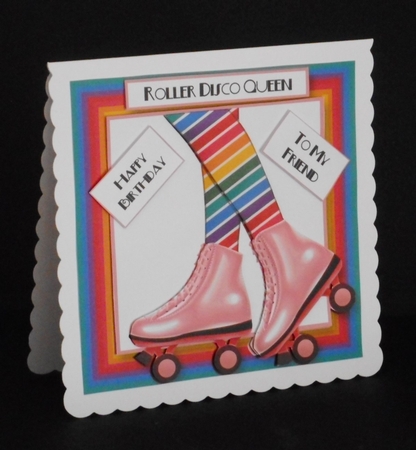 Roller Disco Queen - Rainbow by Joan Prince