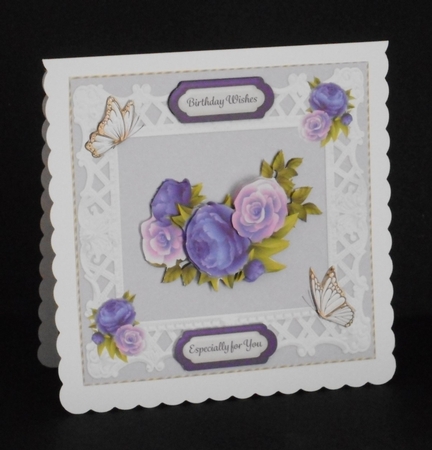Lilac Rose and Peony by Joan Prince