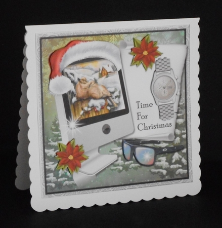 Male card Christmas Time by Joan Prince