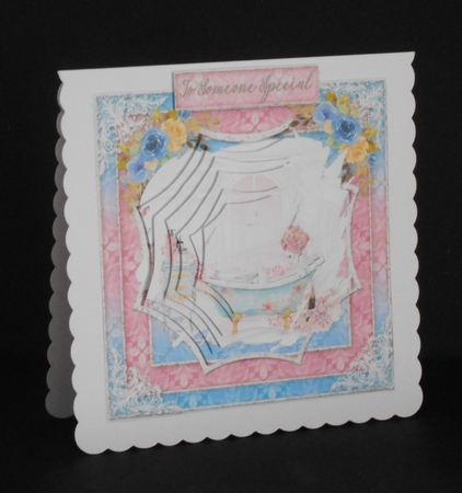 ladies multi purpose card Happy Birthday thank you by Joan Prince