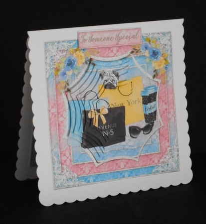 ladies multi purpose card Happy Birthday thank you by Joan Prince
