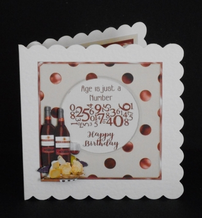 Wine and Cheese Centre Cutout by Joan Prince