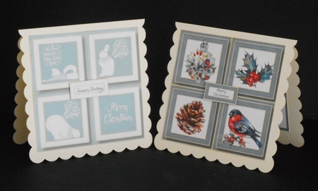 HUGE Christmas Quad Frame QUICK TOPPER Bumper Kit by Joan Prince