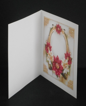 The Joy of Christmas Bordeaux Poinsettias Mini Kit by Joan Prince