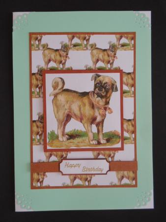 Cute Pug Dog Topper by Joan Prince