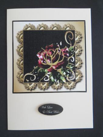 Midnight Bloom 8x8 Topper by Joan Prince