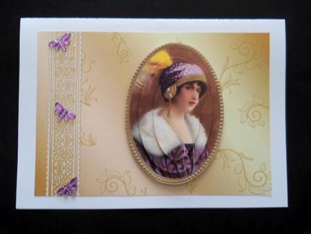 Vintage Oval Lady by Joan Prince