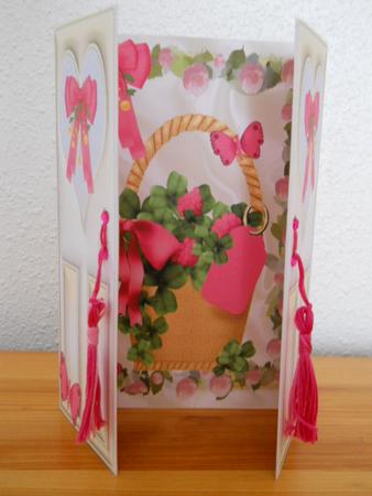 Basket of Berries & Roses, Gatefold by Joan Prince