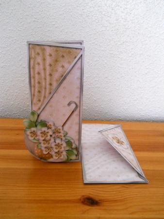 April Showers Teardrop Card Kit in Coffee by Joan Prince