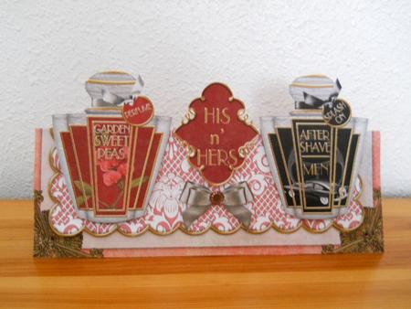 His N' Hers Gift Set Large Dl Ote Decoupage Card Kit by Joan Prince