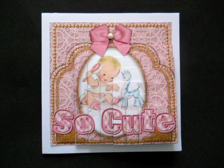 New Baby Pink Cute 5in One Corner Stacker by Joan Prince