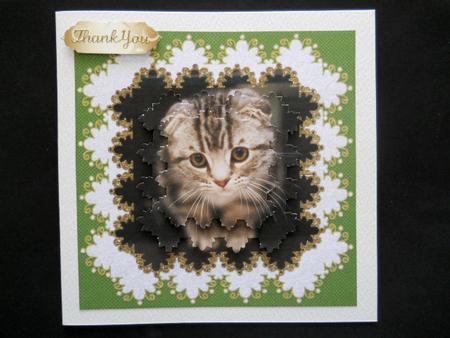Kitten is Missing You Scalloped Pyramid Topper 5 by Joan Prince