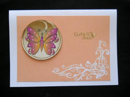 Birthday Butterfly Round Toppers/ Tags Set by Joan Prince