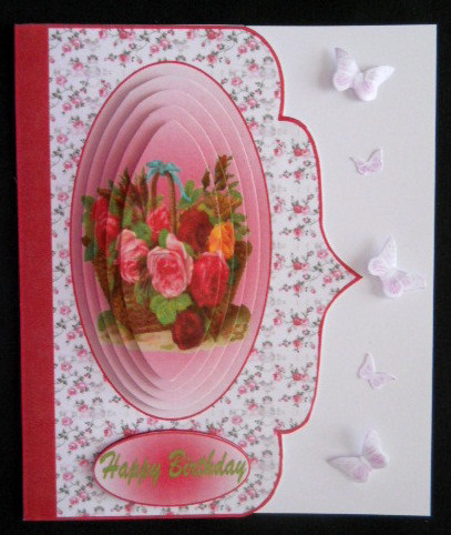 Roses in a Basket Pyramid Topper by Joan Prince