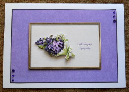 Sympathy Violets by Joan Prince