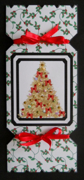 Christmas Tree Cracker Card by Joan Prince