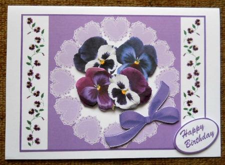 Hearts and Pansies by Joan Prince